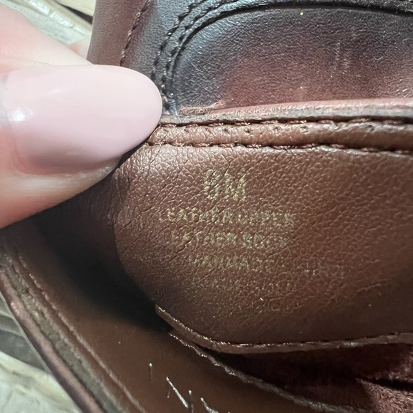 Antonio Melani Women’s Brown Leather Ankle Boots, sz 6, fall/winter, heeled, GUC - Picture 5 of 5